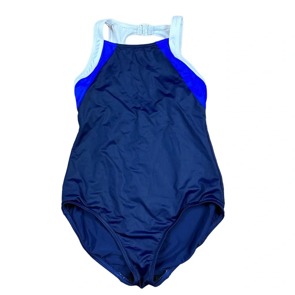 LANDS END: Sport One Piece Swimsuit - Size 8P